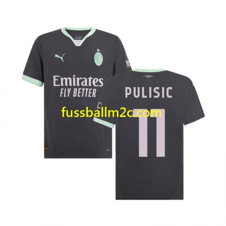 Fußballtrikots AC Mailand Pulisic 11 Ausweich Trikotsatz 2024-2025 Fußballtrikots AC Mailand Pulisic 11 Ausweich Trikotsatz 2024-2025